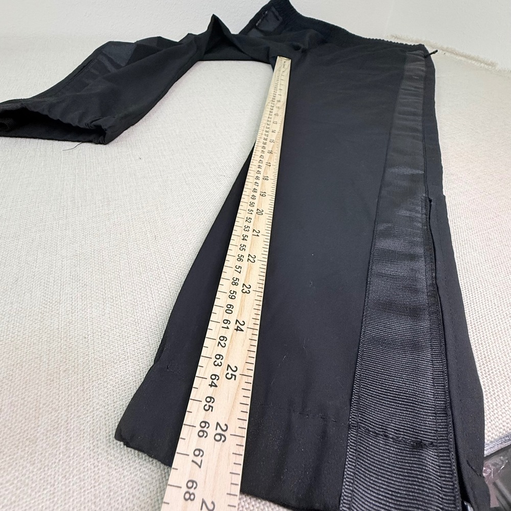 Zara Man Black Side Stripe Jogger Pants Ankle Zip Tapered Trouser Size L 32 - Picture 4 of 11